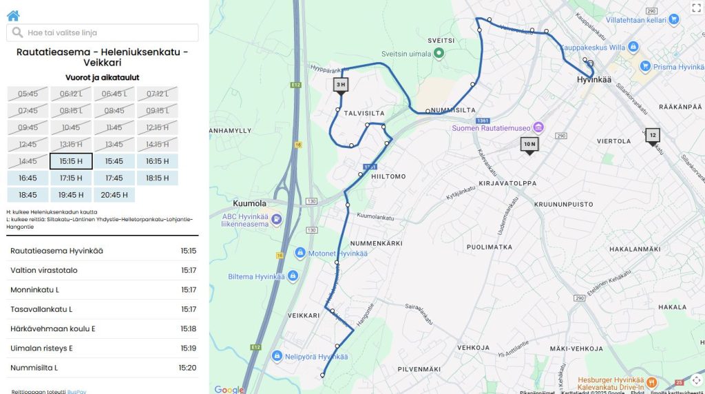 BusPay Bus Route Map is easily integrated to existing website.
